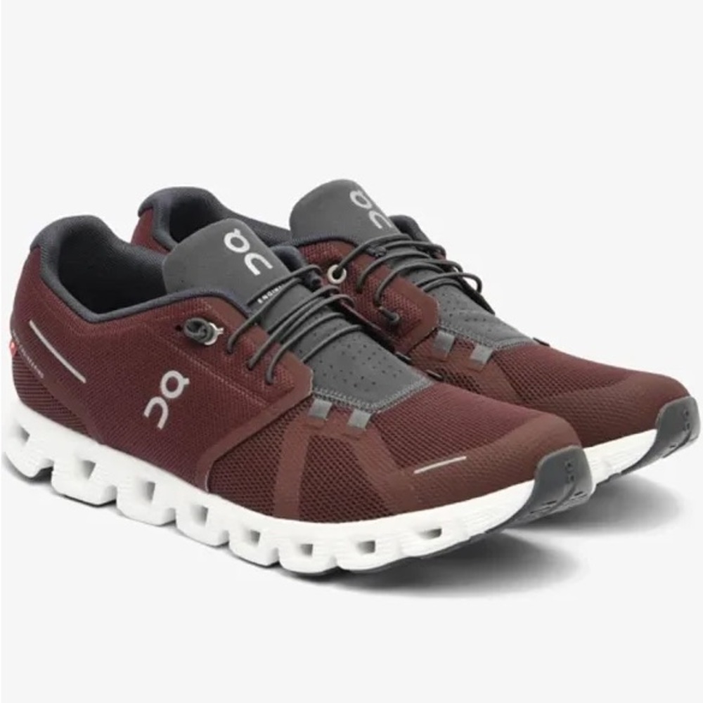 Men’s On Running Brown and Gray Athletic Shoes with Cloud Technology Size 9